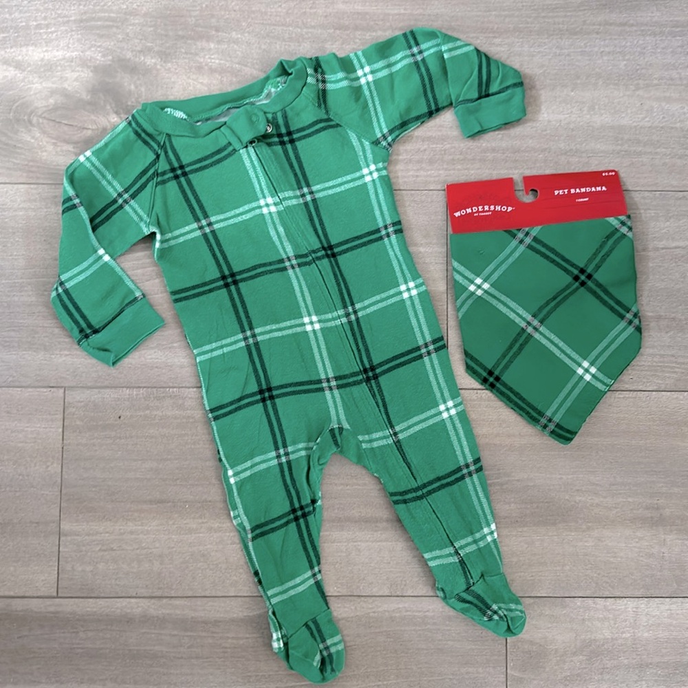 Matching baby + pets pjs 💚